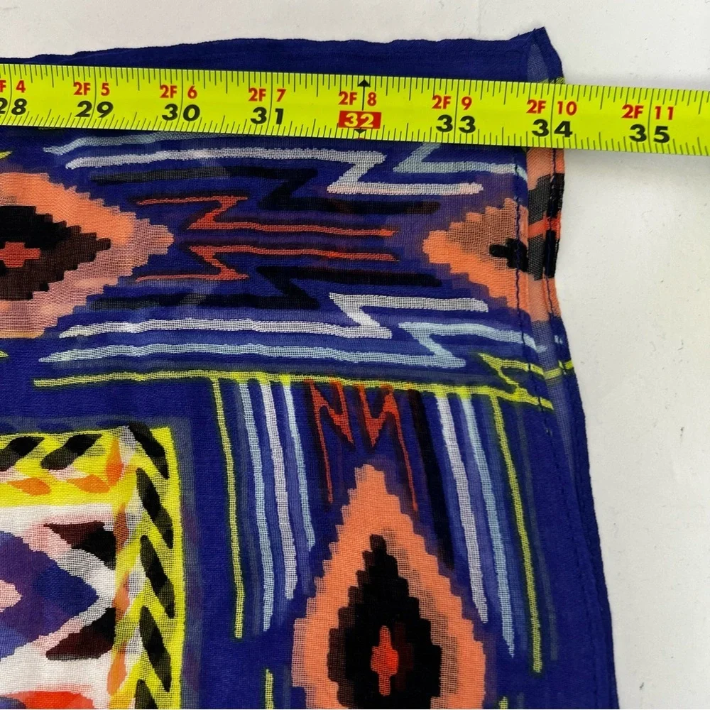 Stella & Dot Women’s Geometric Print Scarfs Lot/2 New In Bag Multi Colors